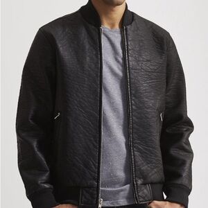 Black Obey Leather Jacket